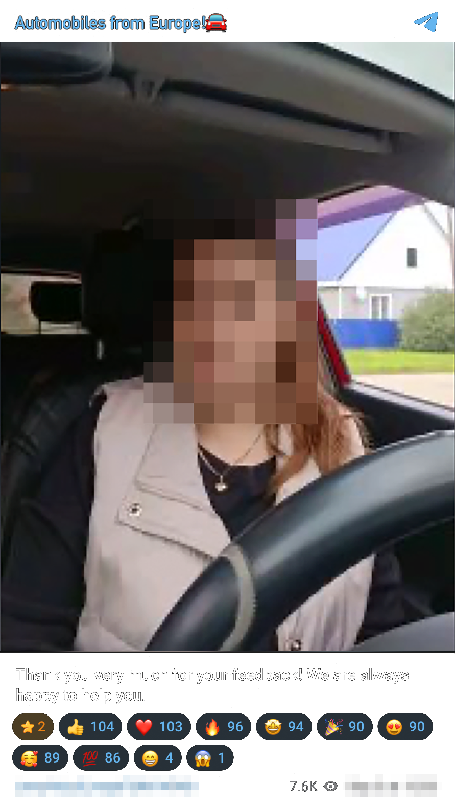 Videos of clients who have received their cars